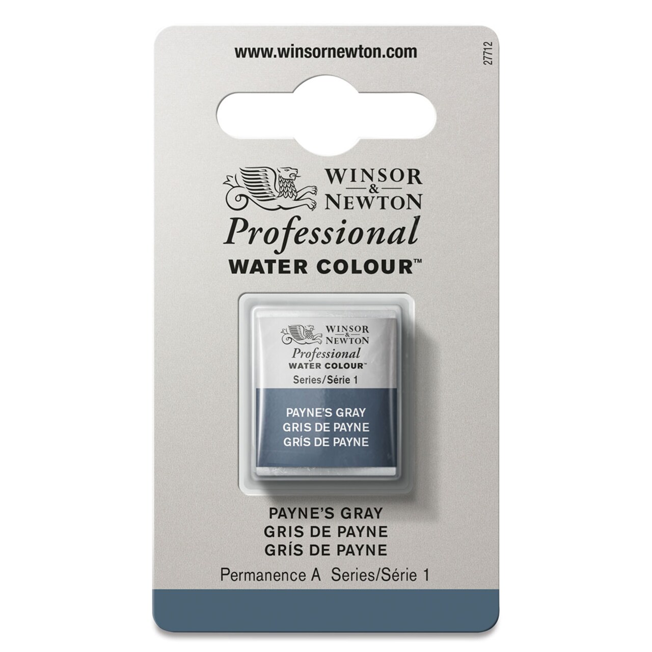 Winsor & Newton Professional Watercolor - Payne's Gray, Half Pan